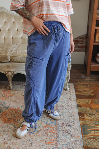 Micah Drawstring Knit Cargo Pants