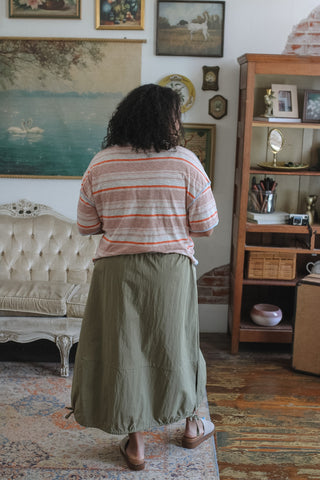 Harper Drawstring Midi Skirt