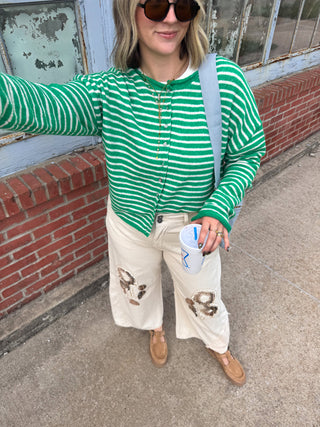 Frankie Striped Cardigan