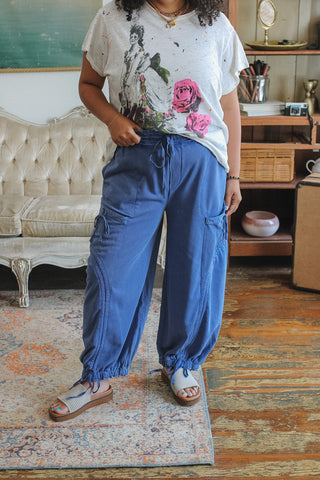 Micah Drawstring Knit Cargo Pants