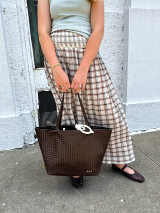 Tiffany Woven Organizer Tote Bag