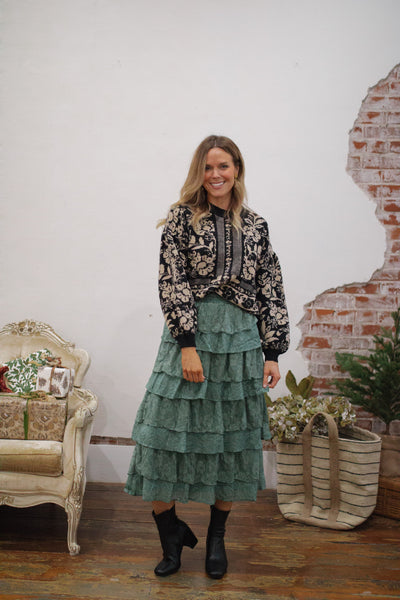 Carly Floral Knit Sweater