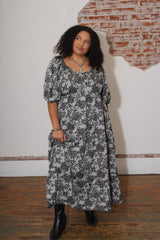 Margo Jacquard Floral Midi Dress