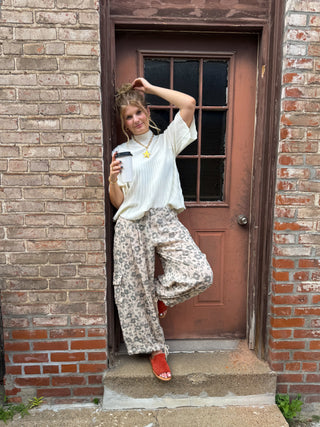 Ivy Floral Cargo Pants