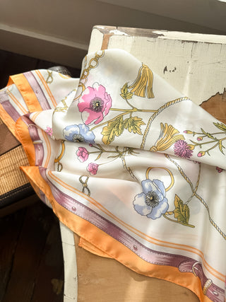 Ellie 28" Wallpaper Floral Scarves
