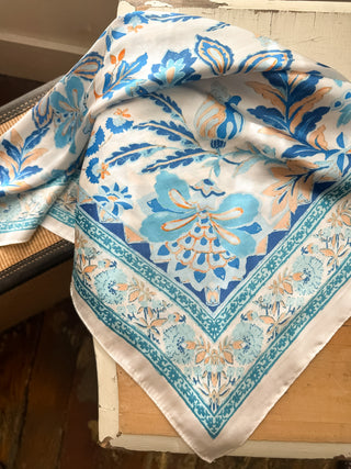 Ellie 28" Wallpaper Floral Scarves