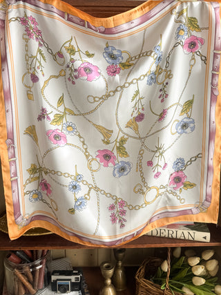 Ellie 28" Wallpaper Floral Scarves