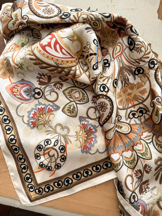 Ellie 28" Wallpaper Floral Scarves
