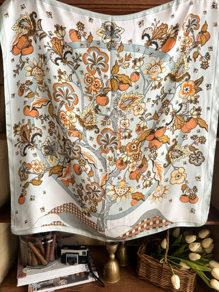 Ellie 28" Wallpaper Floral Scarves