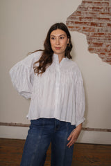 Norah Striped Babydoll Top