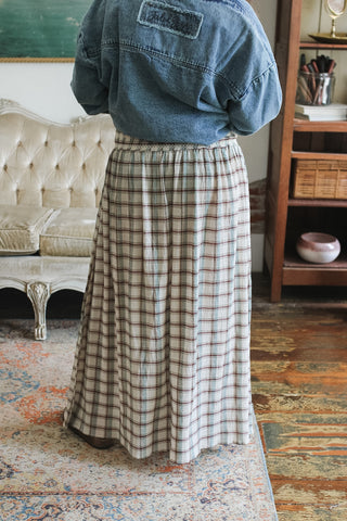 Evie Gingham Maxi Skirt