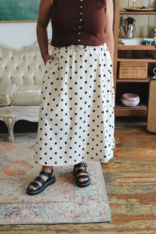 Morgan Polka Dot Midi Skirt