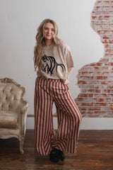 Talia Yarn Dye Stripe Washed Pants