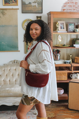 Westlyn Suede Woven Bum Bag
