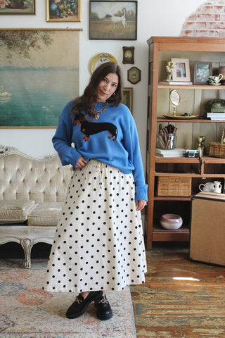 Morgan Polka Dot Midi Skirt