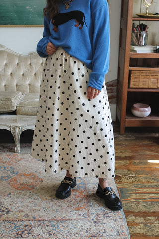 Morgan Polka Dot Midi Skirt