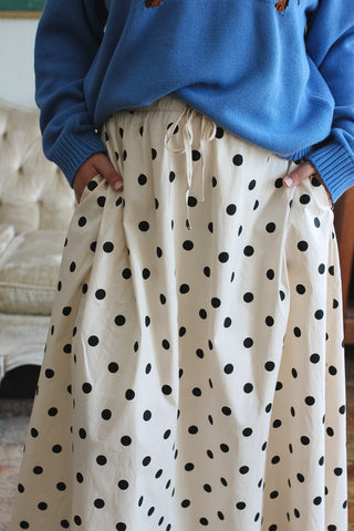Morgan Polka Dot Midi Skirt