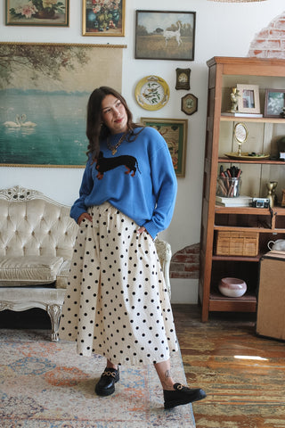 Morgan Polka Dot Midi Skirt