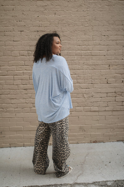 Evie Oversized Washed Knit Top