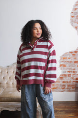 Greta Rugby Stripe Pullover