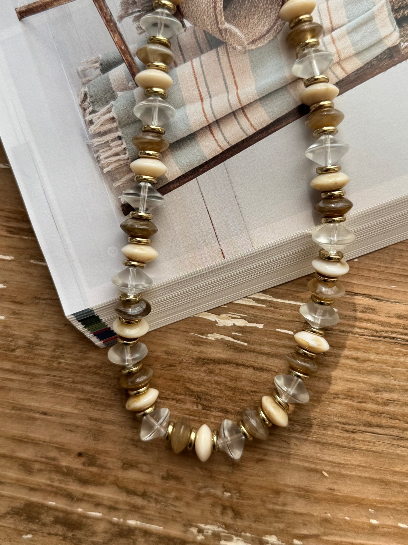 Mimi Cream Pop Beaded Necklace