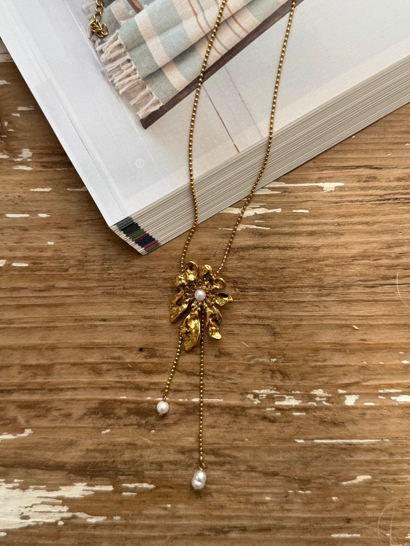Rylee Petal Cascade Necklace