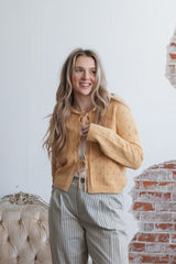 Tyler Pointelle Tie Cardigan