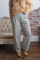 Desiree Striped Trouser Pants