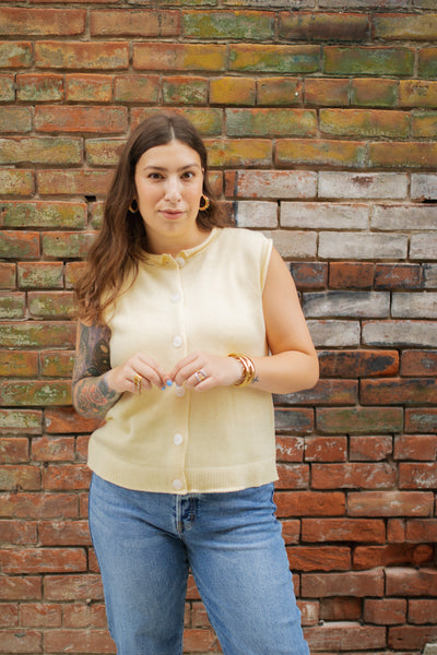 Maddy Button Up Knit Sweater Top