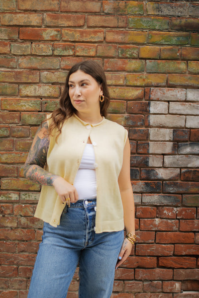 Maddy Button Up Knit Sweater Top