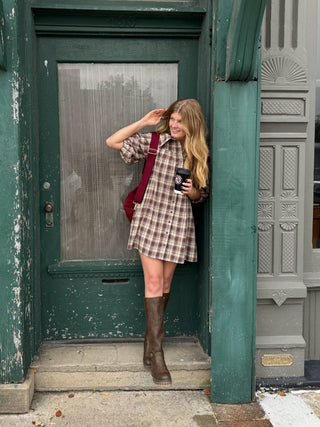 Haven Plaid Mini Dress