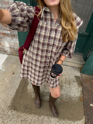 Haven Plaid Mini Dress