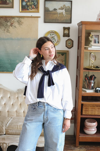Nicolette Layered Button Down Blouse