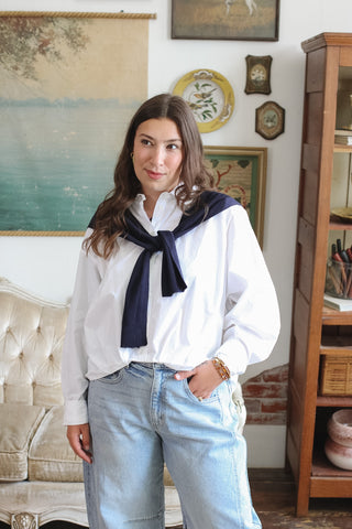 Nicolette Layered Button Down Blouse