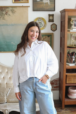 Nicolette Layered Button Down Blouse