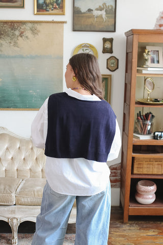 Nicolette Layered Button Down Blouse
