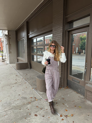 Hollis Striped Barrel Overalls