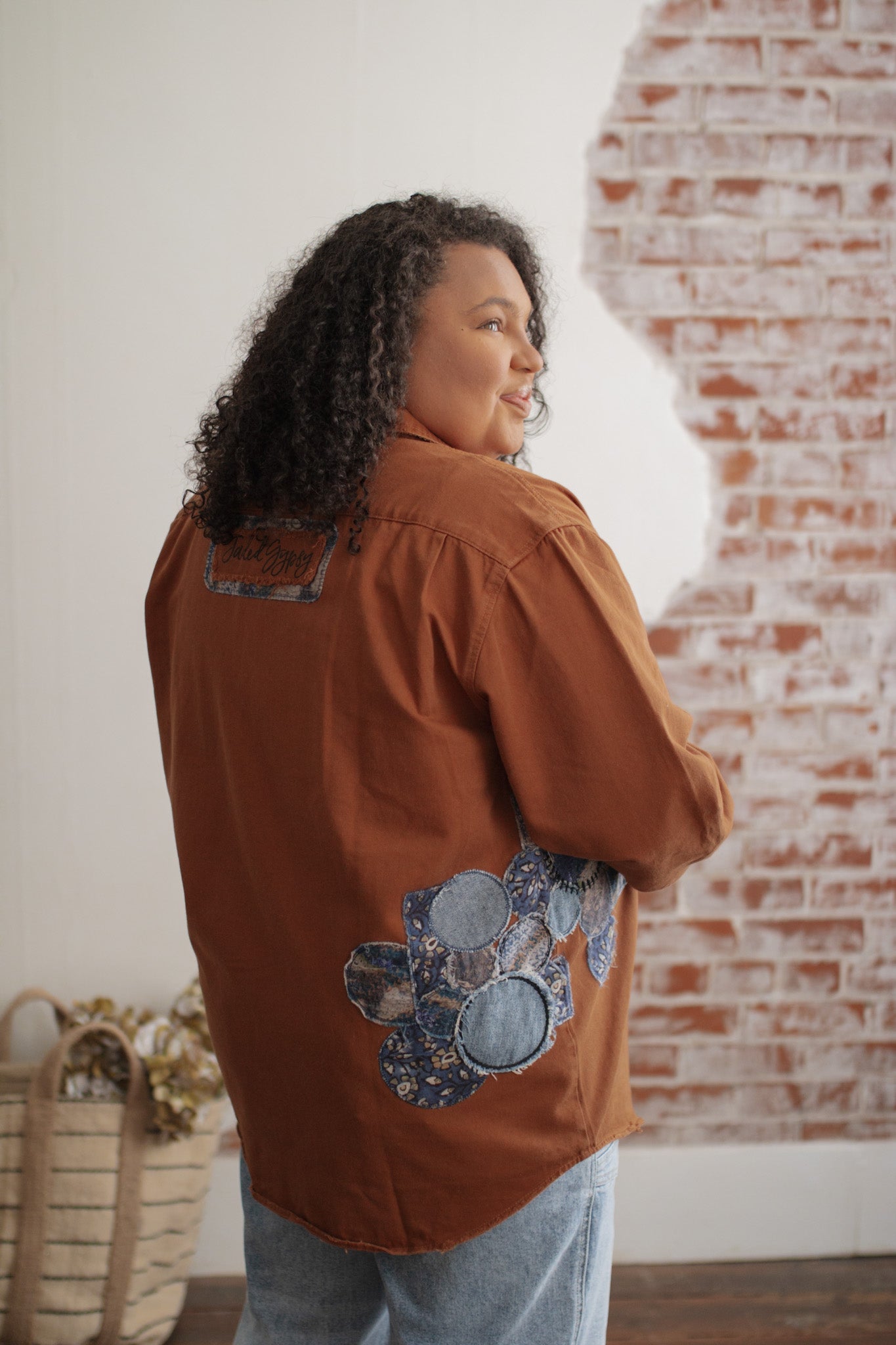 Viv Denim Patchwork Shacket