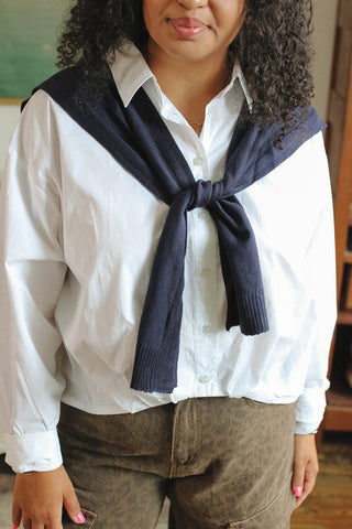 Nicolette Layered Button Down Blouse