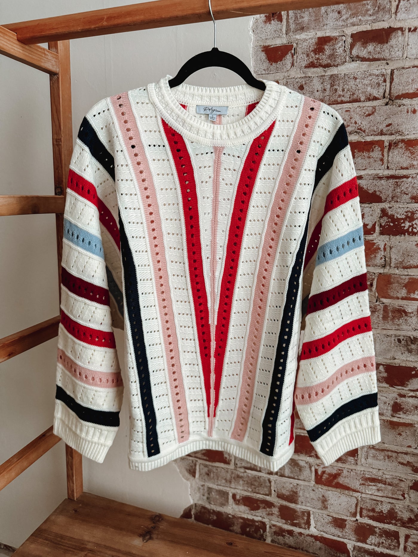 So In Love Striped Sweater