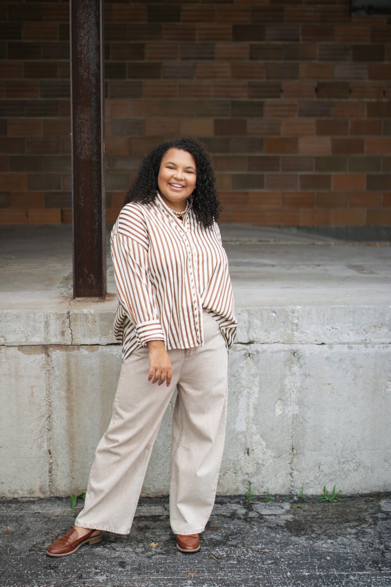 Charley Striped Button Down