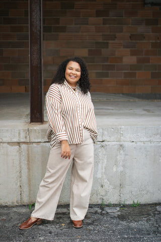 Charley Striped Button Down