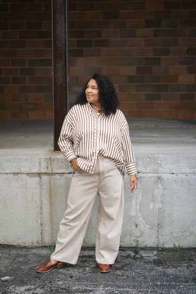 Charley Striped Button Down