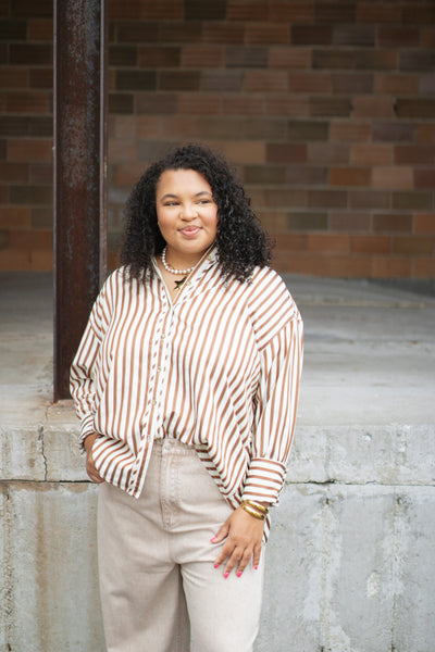 Charley Striped Button Down