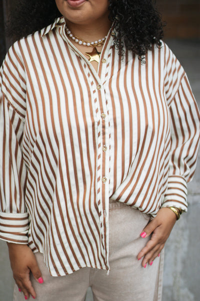Charley Striped Button Down