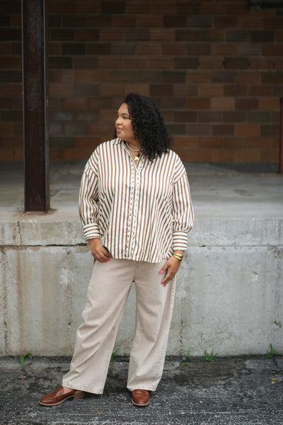 Charley Striped Button Down