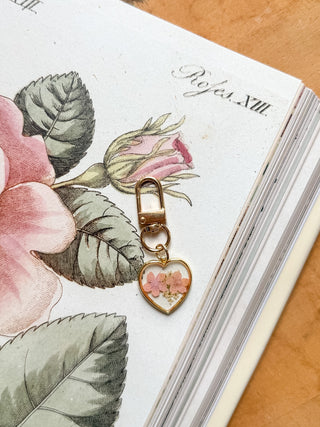 Pressed Flower Bag Charm