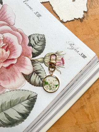 Pressed Flower Bag Charm
