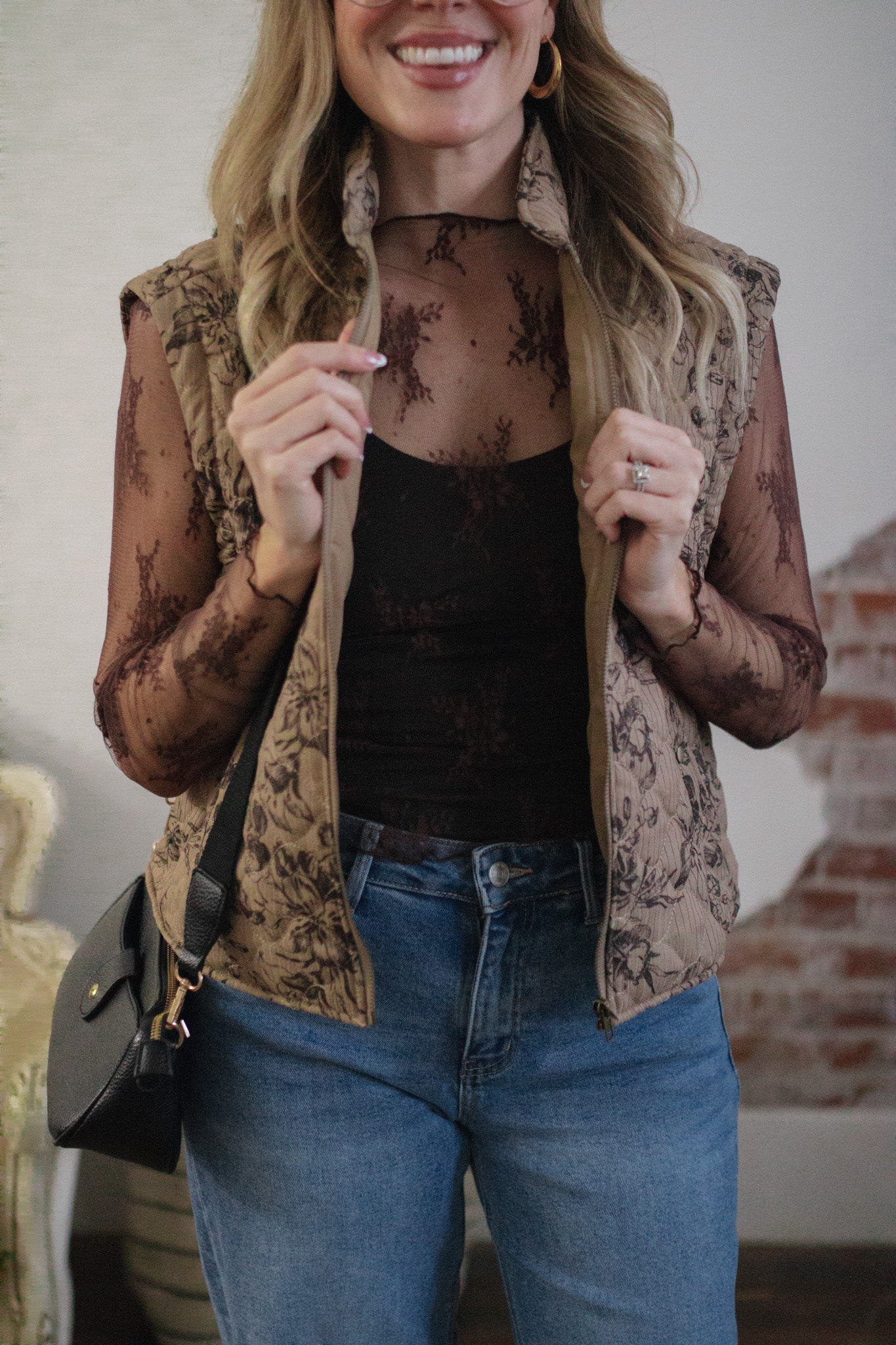 Mila Floral Quilted Vest