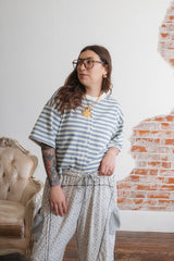 Tabitha Striped Button Down Tee